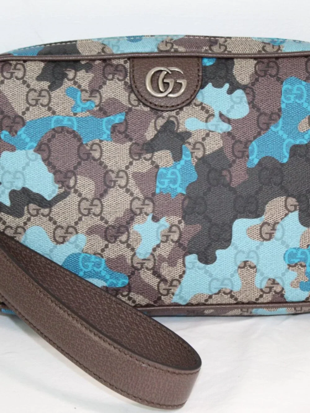NWT Gucci GG Camouflage Marbled Monogram Crossbody Shoulder Bag Wristlet 839155
